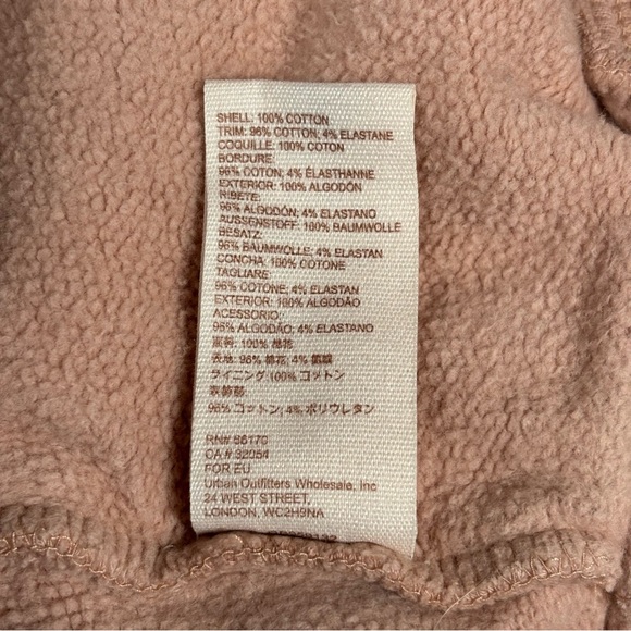 Free People Color Block Zip-Up Sweatshirt W/ Ribbed Cuffs & Hem Sz Medium - Picture 10 of 13